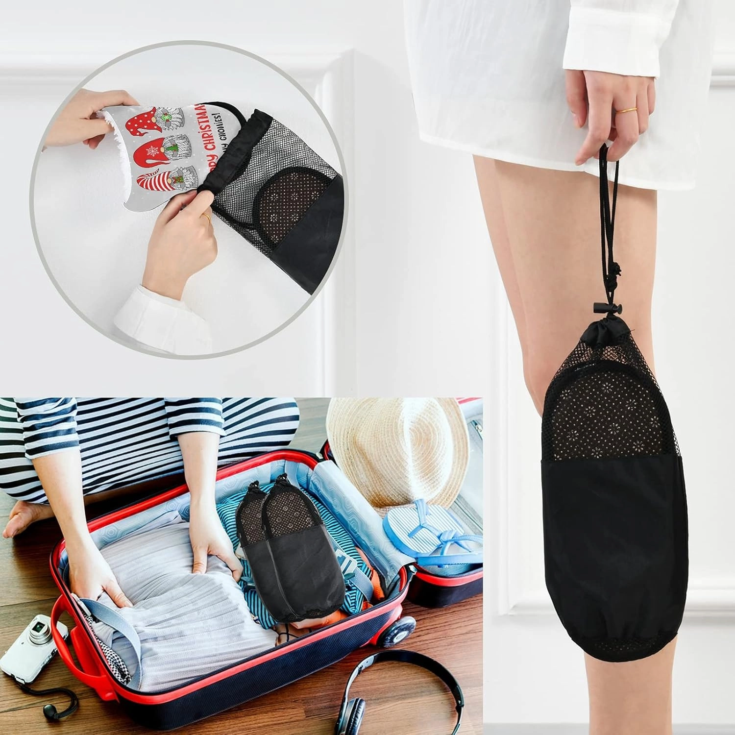 Slippers Soft Non-Slip Indoor House Slippers Home Shoes For Bedroom Hotel Travel Spa