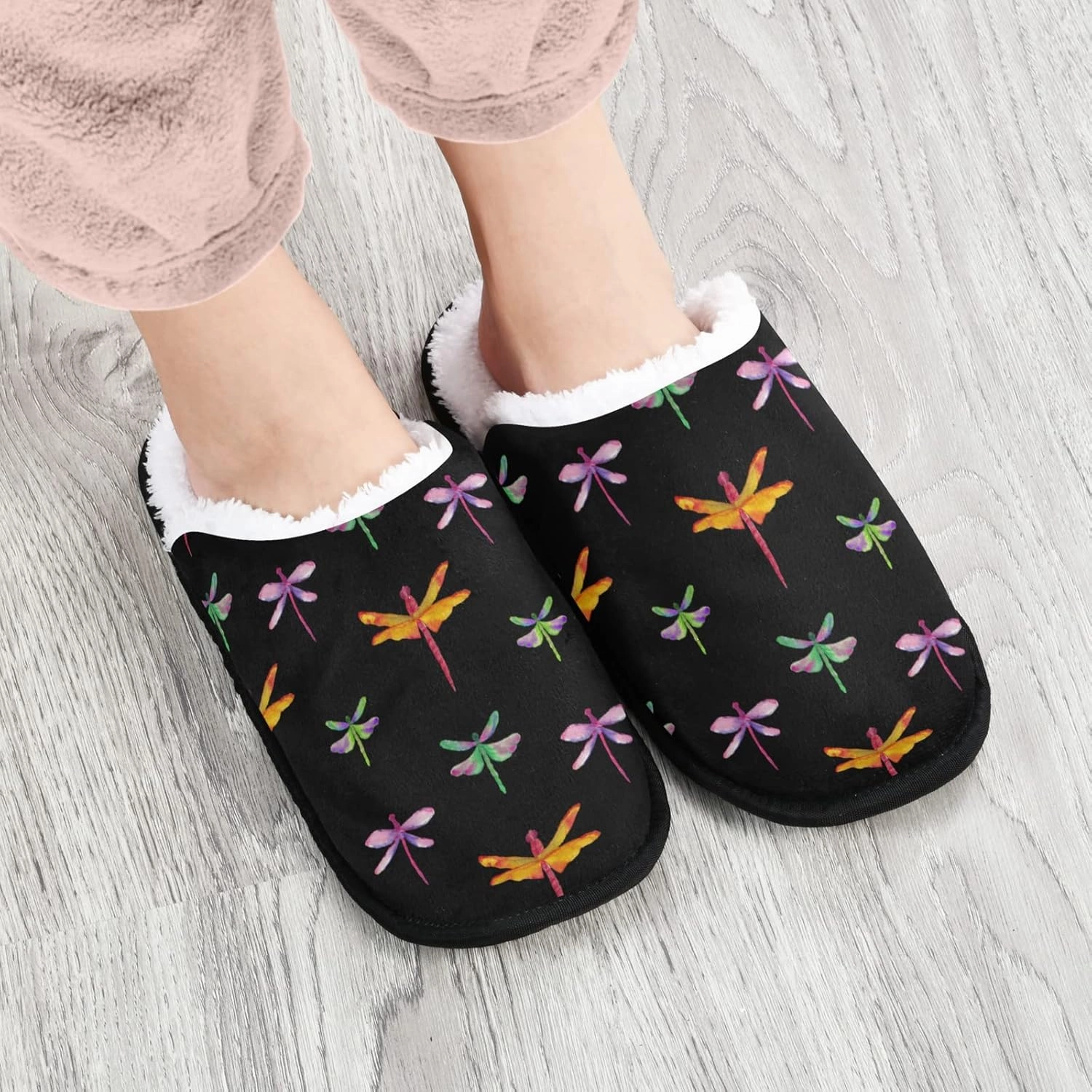 Slippers Soft Non-Slip Indoor House Slippers Home Shoes For Bedroom Hotel Travel Spa