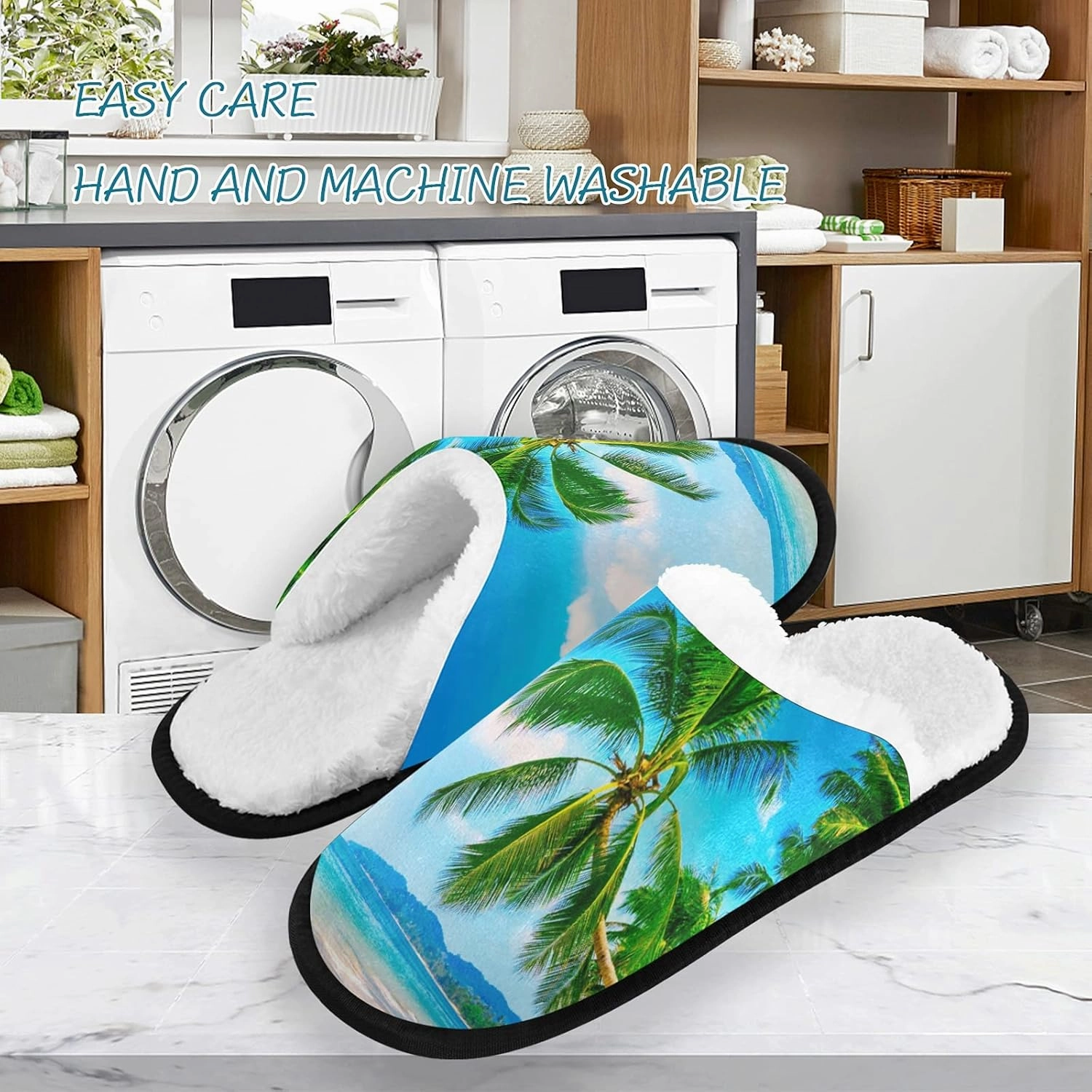 Slippers Soft Non-Slip Indoor House Slippers Home Shoes For Bedroom Hotel Travel Spa
