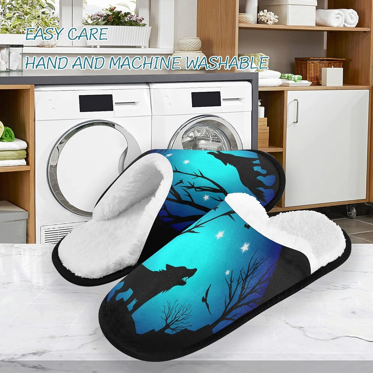 Slippers Soft Non-Slip Indoor House Slippers Home Shoes For Bedroom Hotel Travel Spa