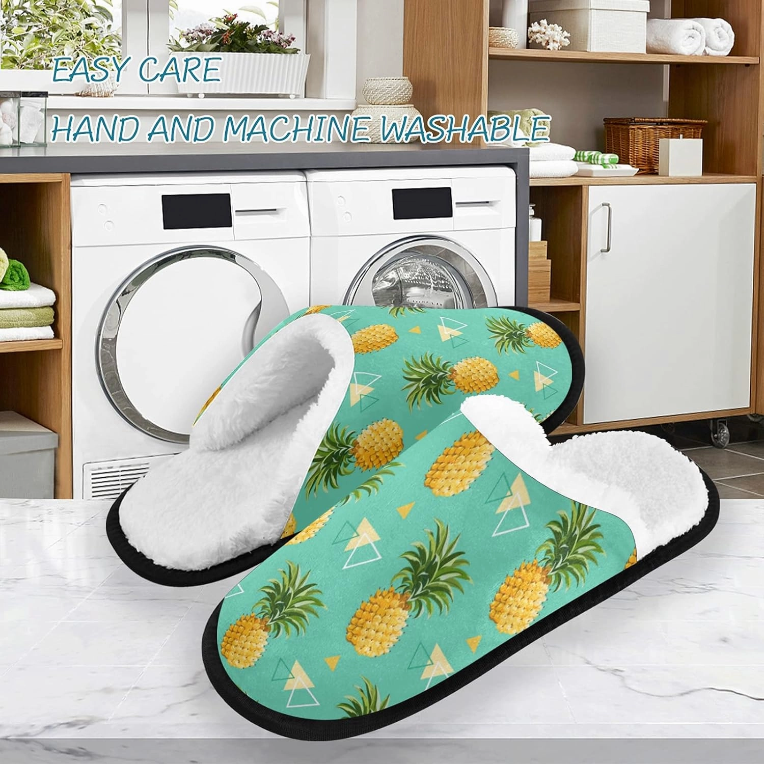 Slippers Soft Non-Slip Indoor House Slippers Home Shoes For Bedroom Hotel Travel Spa