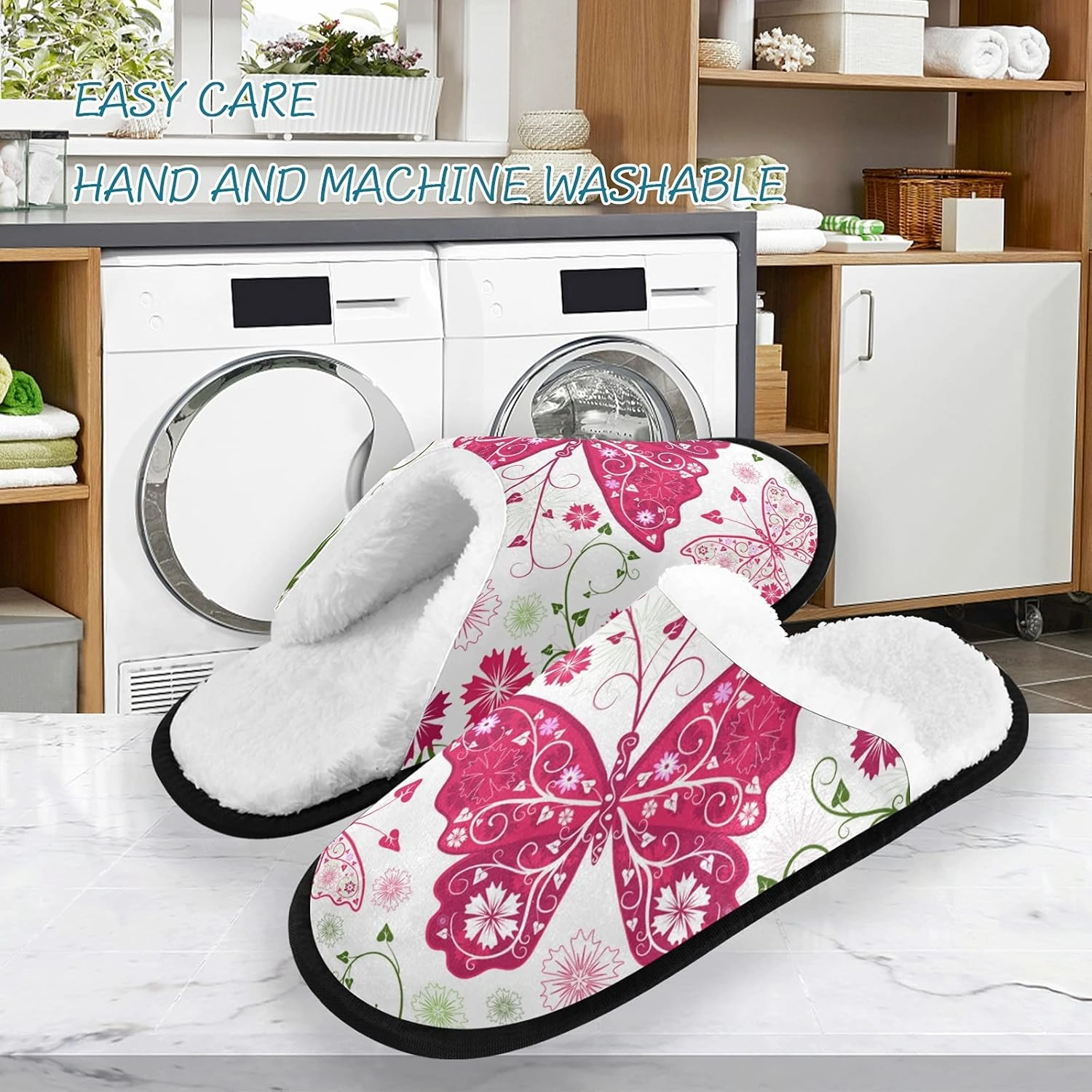 Slippers Soft Non-Slip Indoor House Slippers Home Shoes For Bedroom Hotel Travel Spa