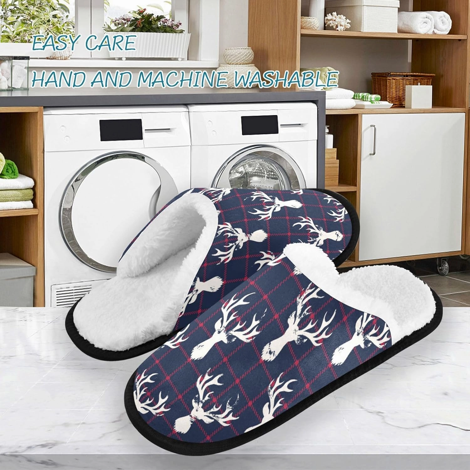 Slippers Soft Non-Slip Indoor House Slippers Home Shoes For Bedroom Hotel Travel Spa