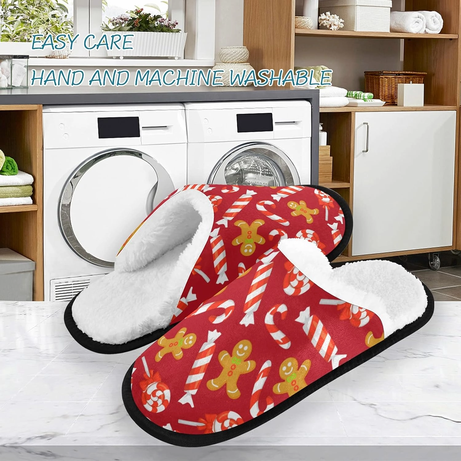 Slippers Soft Non-Slip Indoor House Slippers Home Shoes For Bedroom Hotel Travel Spa