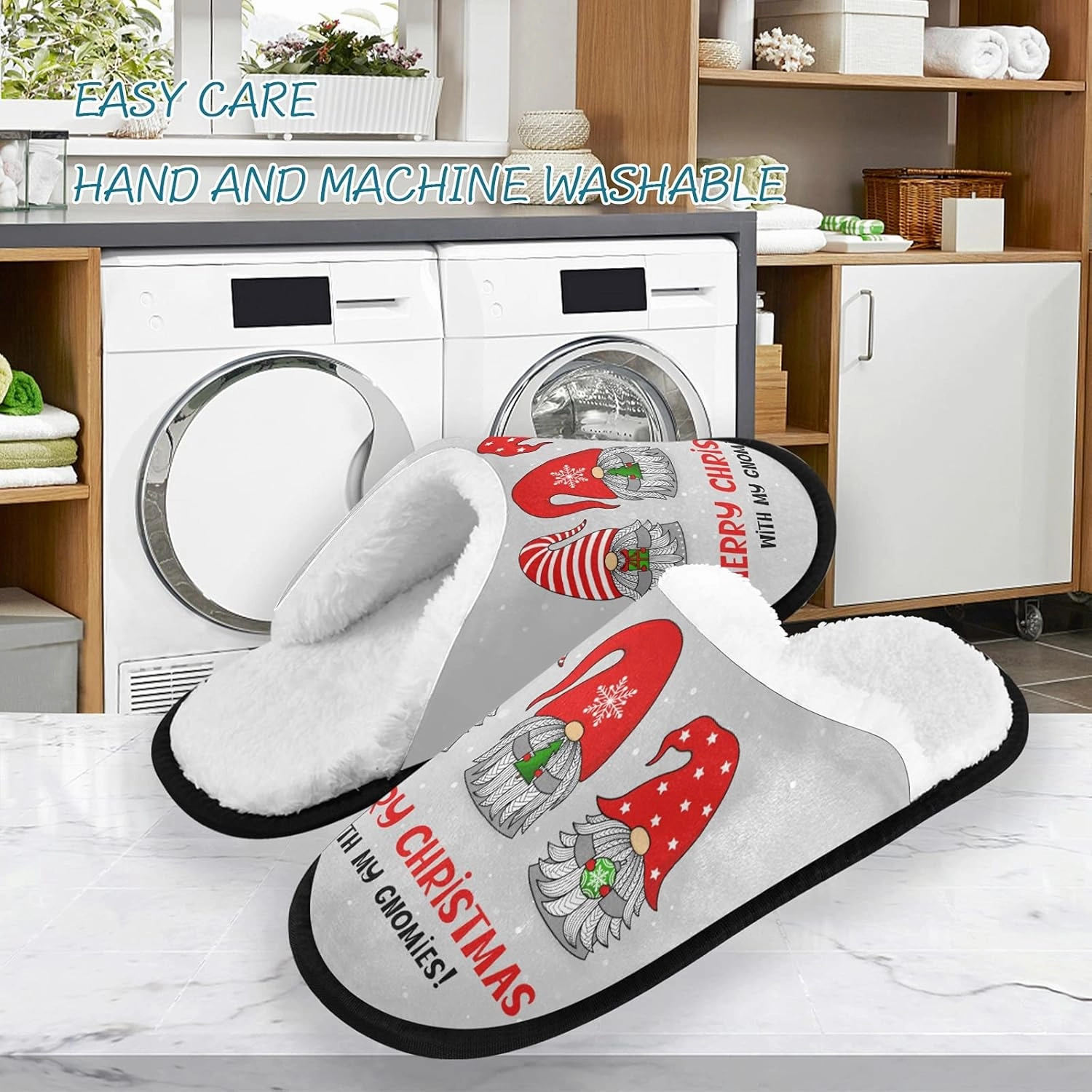 Slippers Soft Non-Slip Indoor House Slippers Home Shoes For Bedroom Hotel Travel Spa