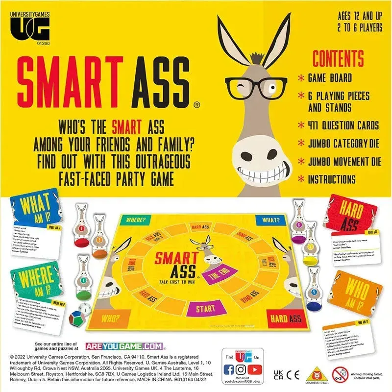 Smart Ass Trivia Board Game