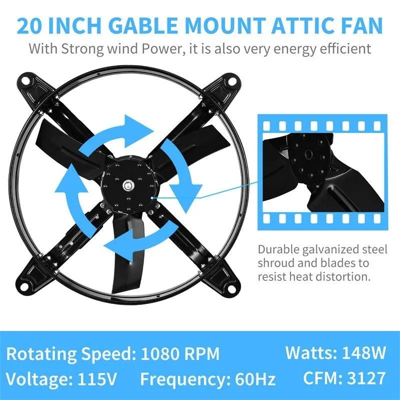 Smart Breeze Attic Vent Fan