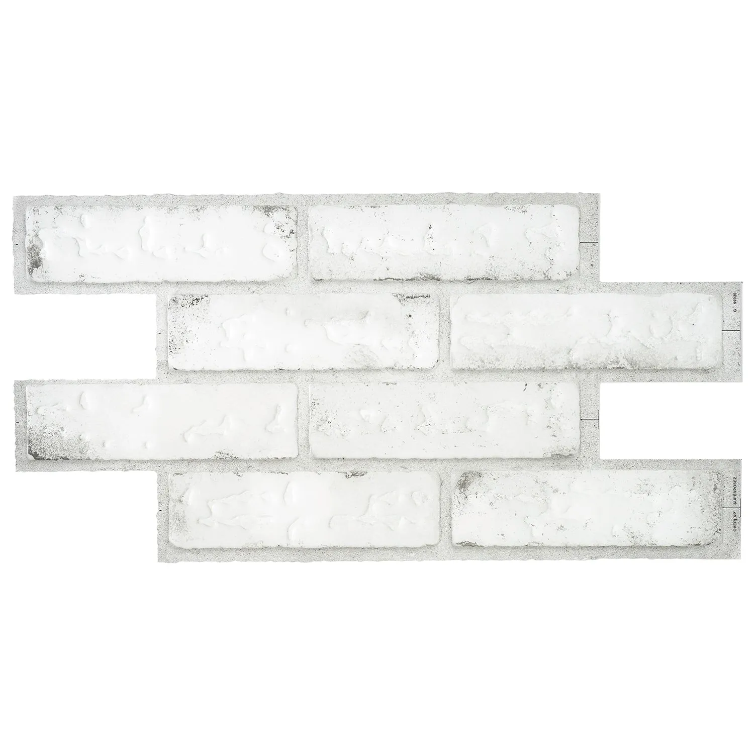 Smart Tiles Peel and Stick 2-Sheet 21 x 11 Backsplash - Brik Sidney|Dosseret Smart Tiles peler et coller 21 x 11, 2 feuilles - Brik Sidney