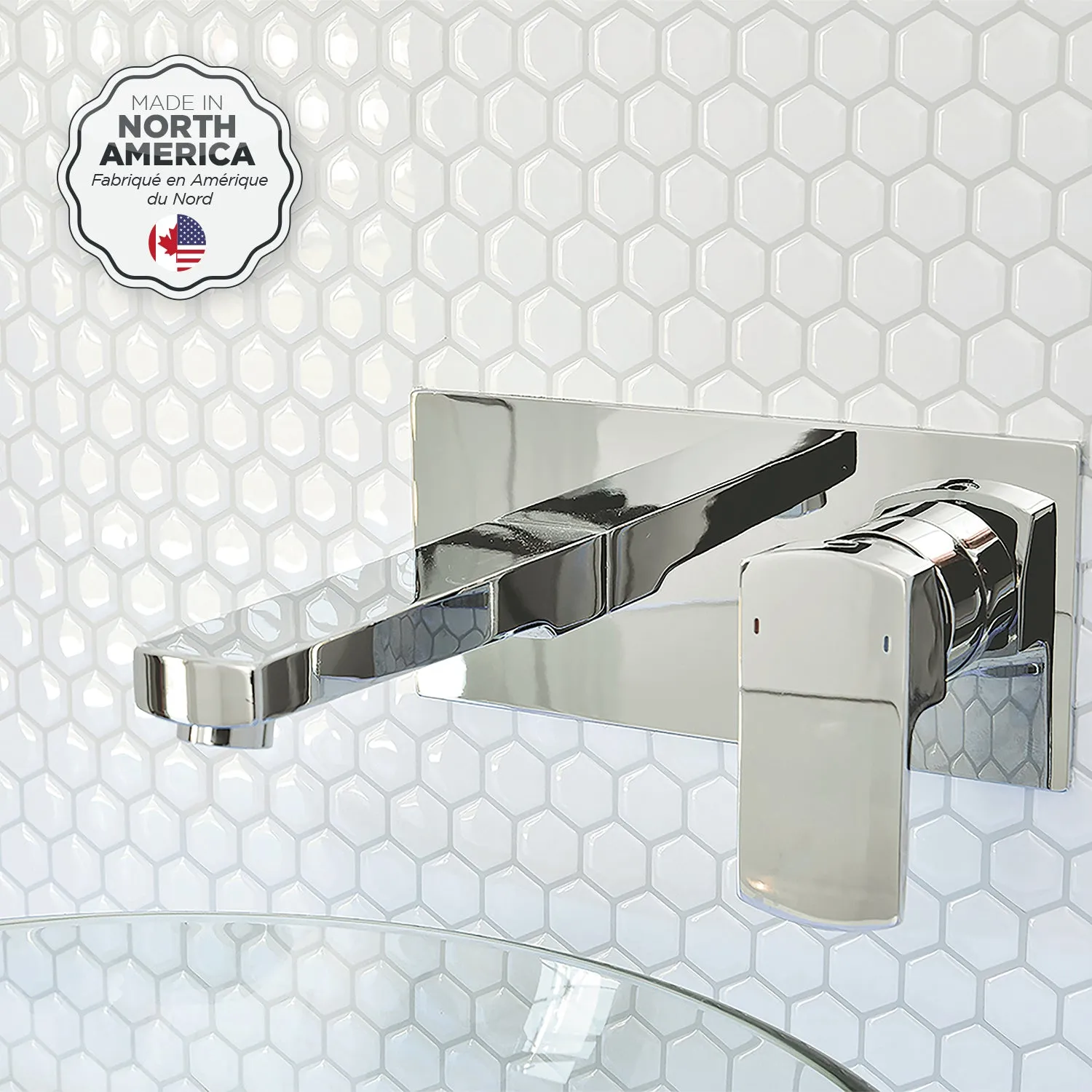 Smart Tiles Peel and Stick 4-Sheet 11 x 10 Backsplash - Hexago|Dosseret Smart Tiles peler et coller 11 x 10, 4 feuilles - Hexago