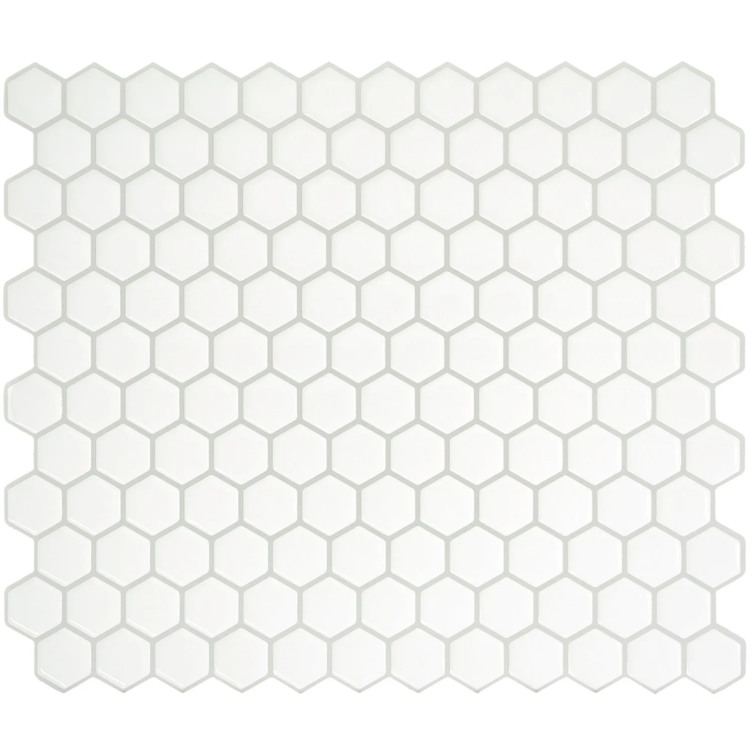 Smart Tiles Peel and Stick 4-Sheet 11 x 10 Backsplash - Hexago|Dosseret Smart Tiles peler et coller 11 x 10, 4 feuilles - Hexago