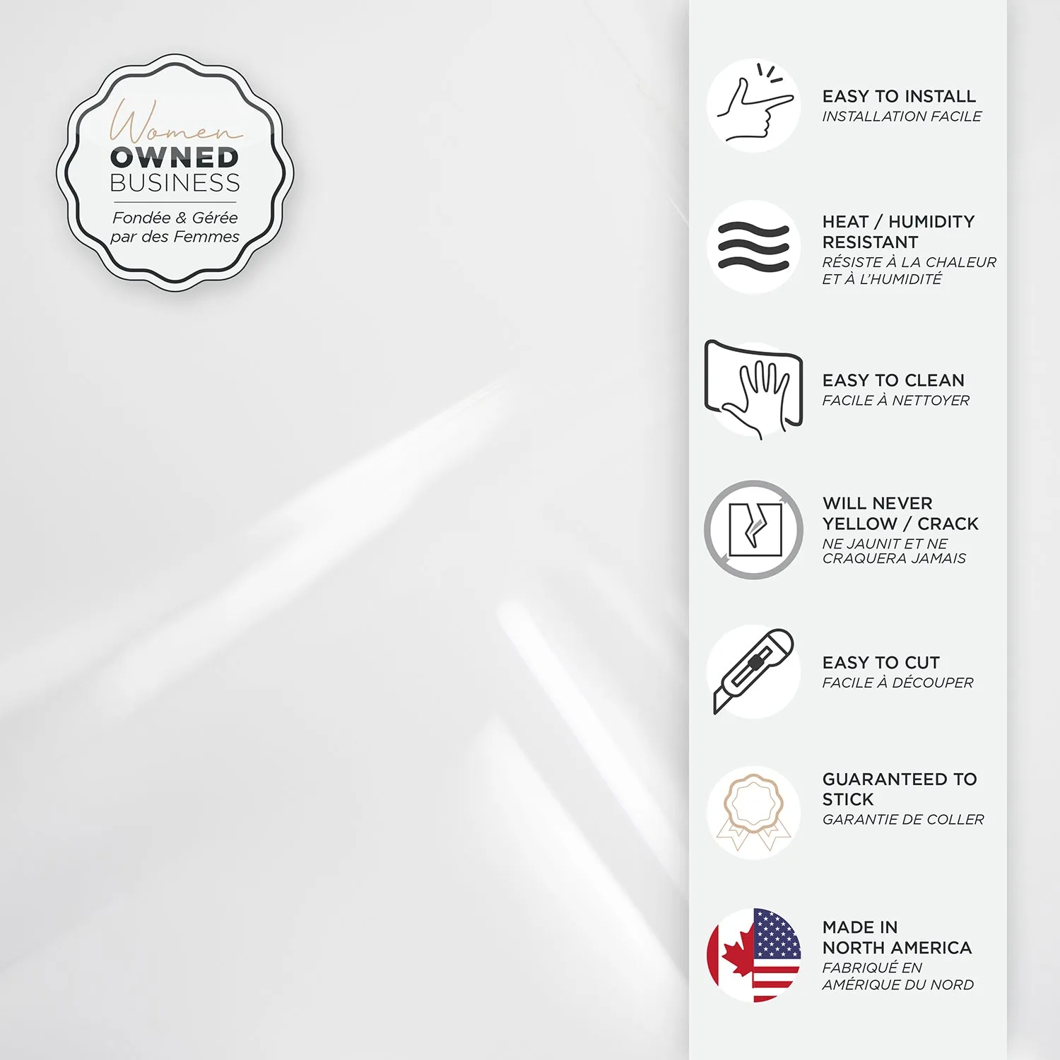 Smart Tiles Peel and Stick 4-Sheet 12 x 9 Backsplash - Metro Blanco|Dosseret Smart Tiles peler et coller 12 x 9, 4 feuilles - Metro Blanco
