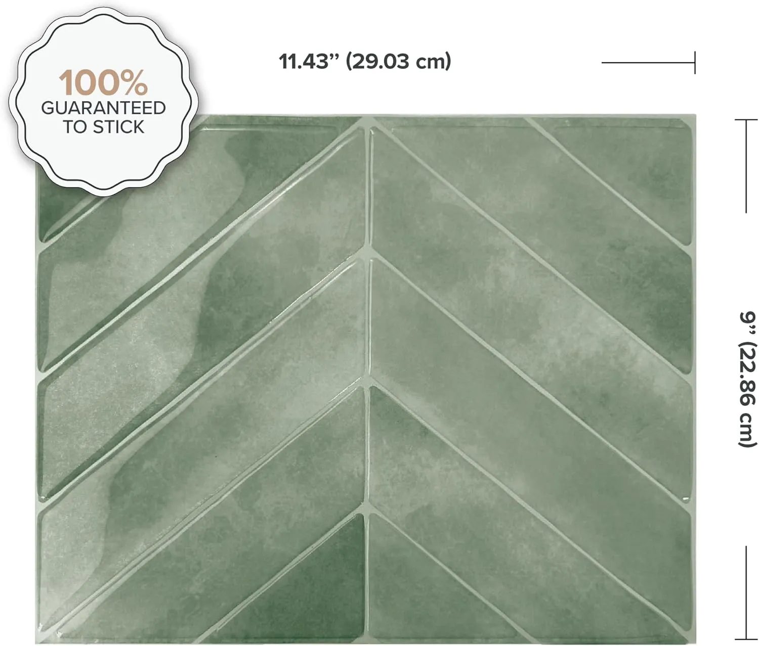 SMART TILES Peel and Stick Backsplash - 5 Sheets of 11.43" x 9" - 3D Adhesive Peel and Stick Tile Backsplash for Kitchen, Bathroom, Wall Tile