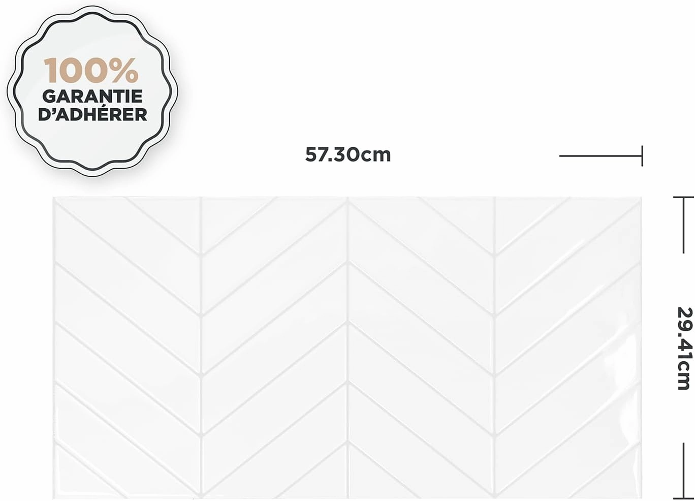 Smart Tiles Peel and Stick Backsplash - X-Large 5 Sheets of 22.56'' x 11.58'' - 3D Adhesive Peel and Stick Tile Backsplash for Kitchen, Bathroom, Wall Tile