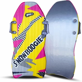 Snowboogie Wham-O Air Thunder 40" | Single Rider Snow Sleds with Side Handles | PE Foam Core for Better Comfort | Snow Sledding for Adults & Children (40 inches)