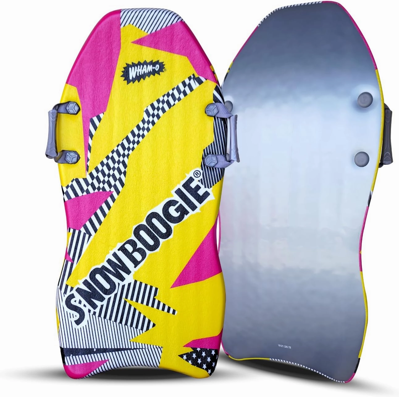 Snowboogie Wham-O Air Thunder 40" | Single Rider Snow Sleds with Side Handles | PE Foam Core for Better Comfort | Snow Sledding for Adults & Children (40 inches)