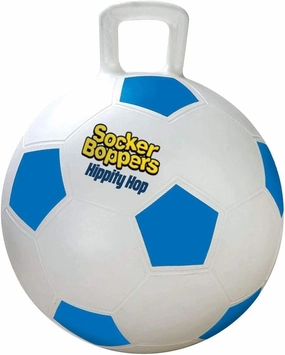 Socker Boppers Hippity Hopper Ball, Inflatable Jump Balance 15” Ball for Kids, Soccer, Indoor and Outdoor Fun, Durable Heavy Gauge Vinyl, EZ Grip Handle, Promotes Balance-Coordination-Strength