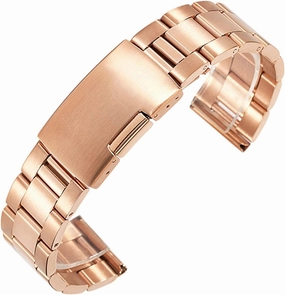 solid full stainless steel watch band wristwatch women straps men's accessories 16 18 20 22 24 26 28 30mm