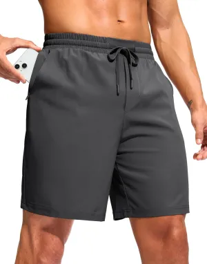 Soothfeel Men's Athletic Running Shorts with Zipper Pocket 5 Inch /7 Inch Quick Dry Tennis Gym Workout Shorts for Men