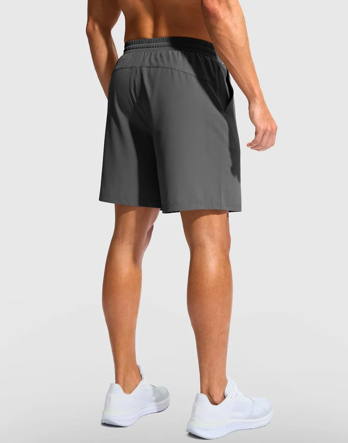 Soothfeel Men's Athletic Running Shorts with Zipper Pocket 5 Inch /7 Inch Quick Dry Tennis Gym Workout Shorts for Men