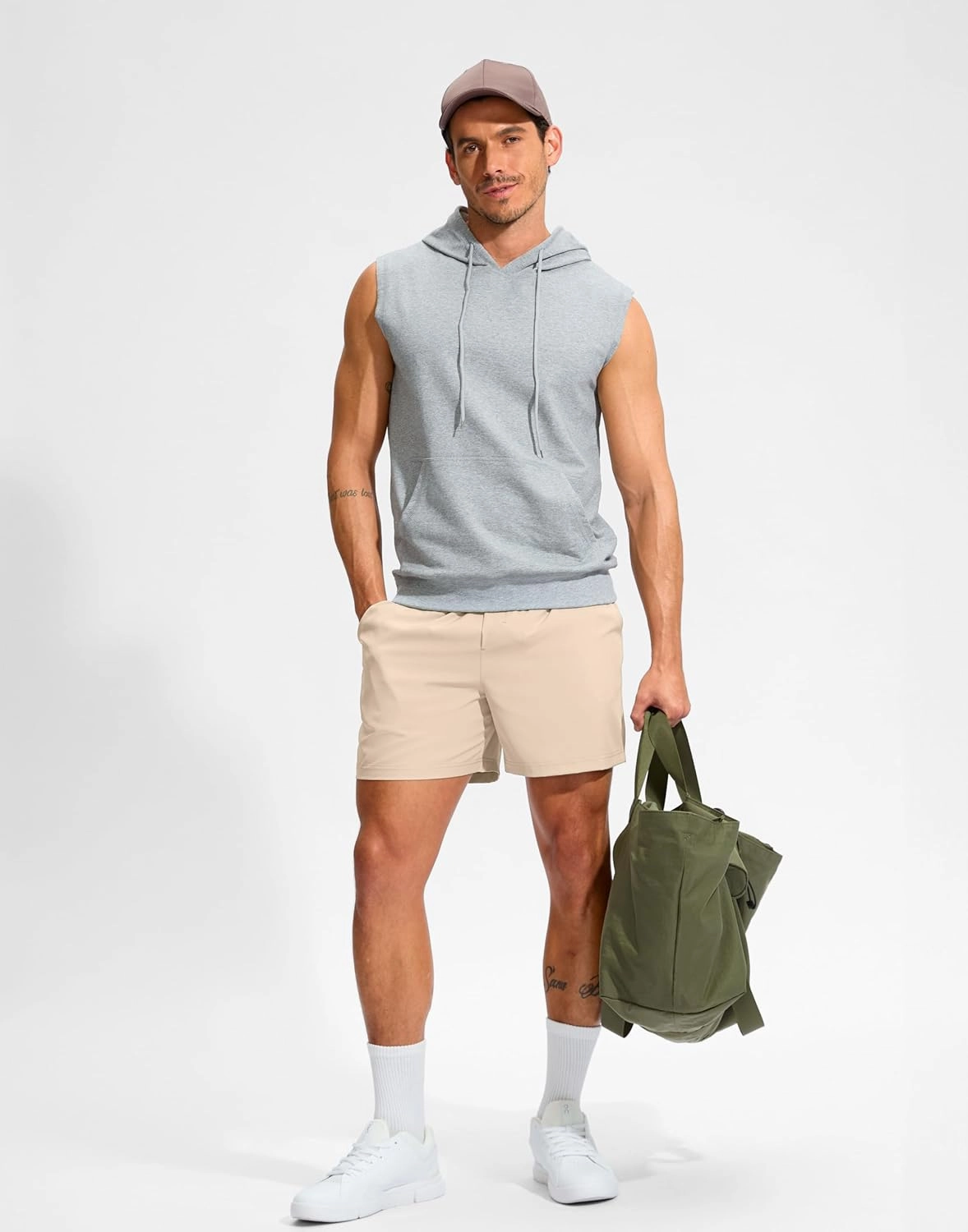 Soothfeel Men's Athletic Workout Shorts with Zipper Pocket 5"/7" Running Gym Shorts for Men Lightweight Quick Dry Tennis