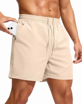 Soothfeel Men's Athletic Workout Shorts with Zipper Pocket 5"/7" Running Gym Shorts for Men Lightweight Quick Dry Tennis