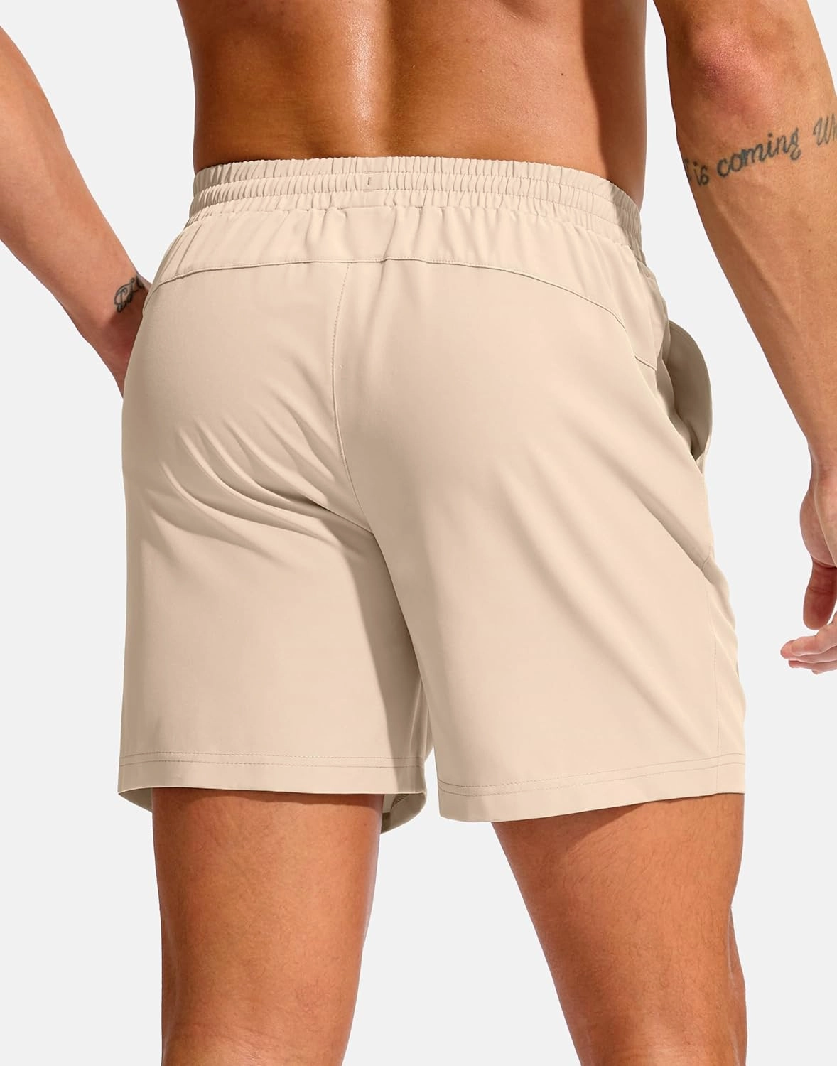 Soothfeel Men's Athletic Workout Shorts with Zipper Pocket 5"/7" Running Gym Shorts for Men Lightweight Quick Dry Tennis