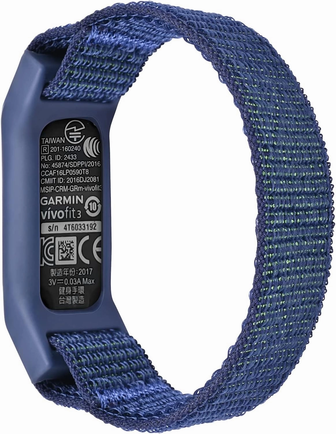 Sport Woven Nylon Strap Hoop&Loop Wristband Compatible with Garmin Vivofit 3/JR/JR2 Tracker