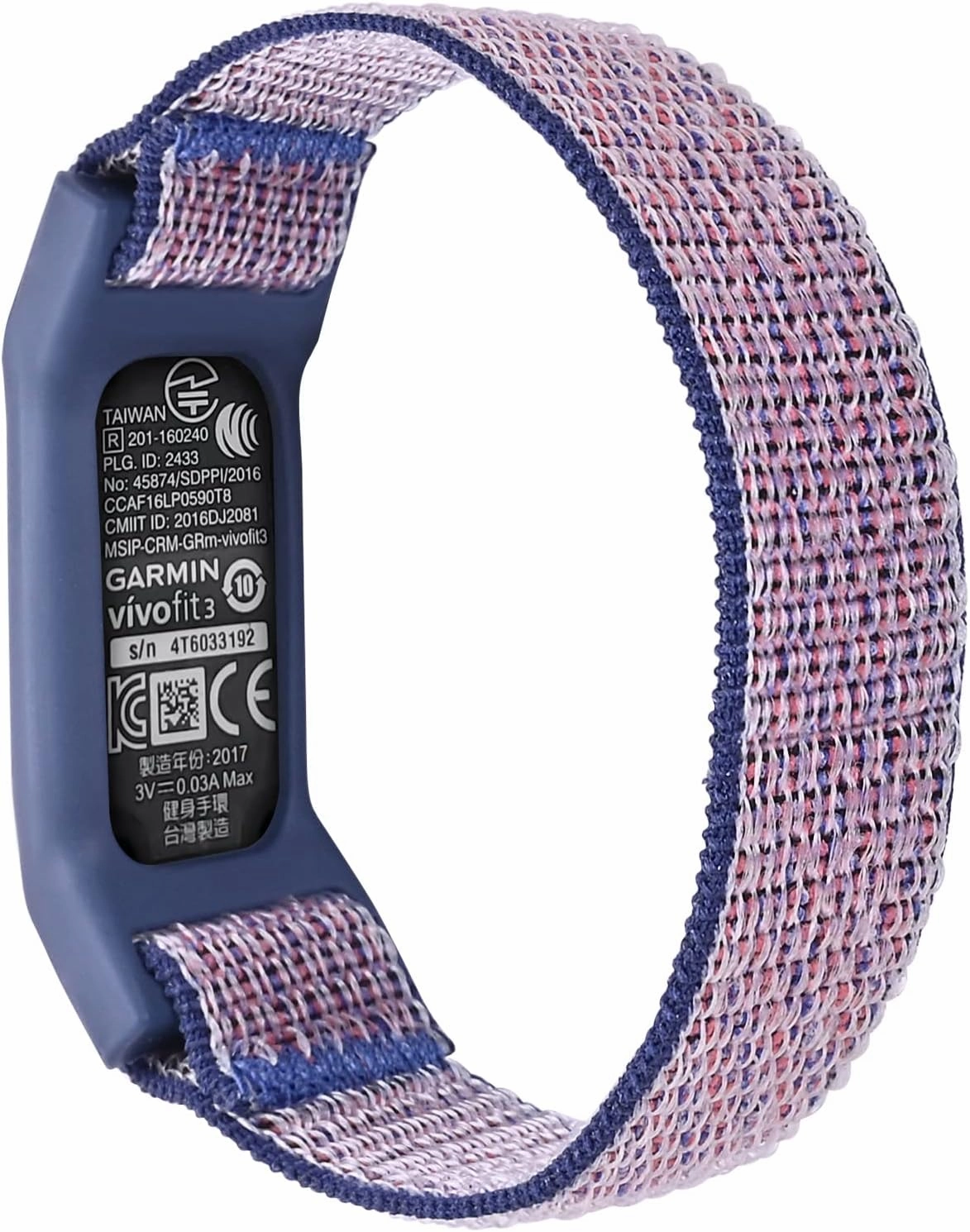 Sport Woven Nylon Strap Hoop&Loop Wristband Compatible with Garmin Vivofit 3/JR/JR2 Tracker