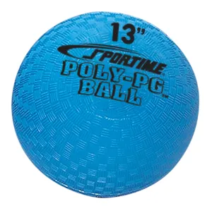 Sportime Poly Playground Ball - 13 inch - Blue