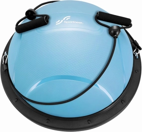 Sportneer Half Balance Ball - Inflatable Exercise Ball Trainer With Resistance Bands & Pump - Non-slip Yoga Ball for Stability, Core Training, Physical Therapy - Home Gym Equipment