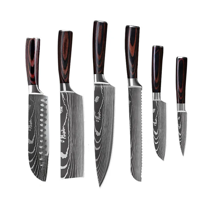 Stainless Steel Chef's Knife Set – 6/8/10 Pieces