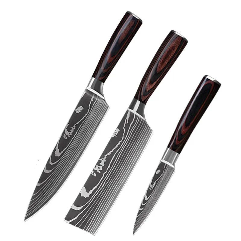 Stainless Steel Chef's Knife Set – 6/8/10 Pieces