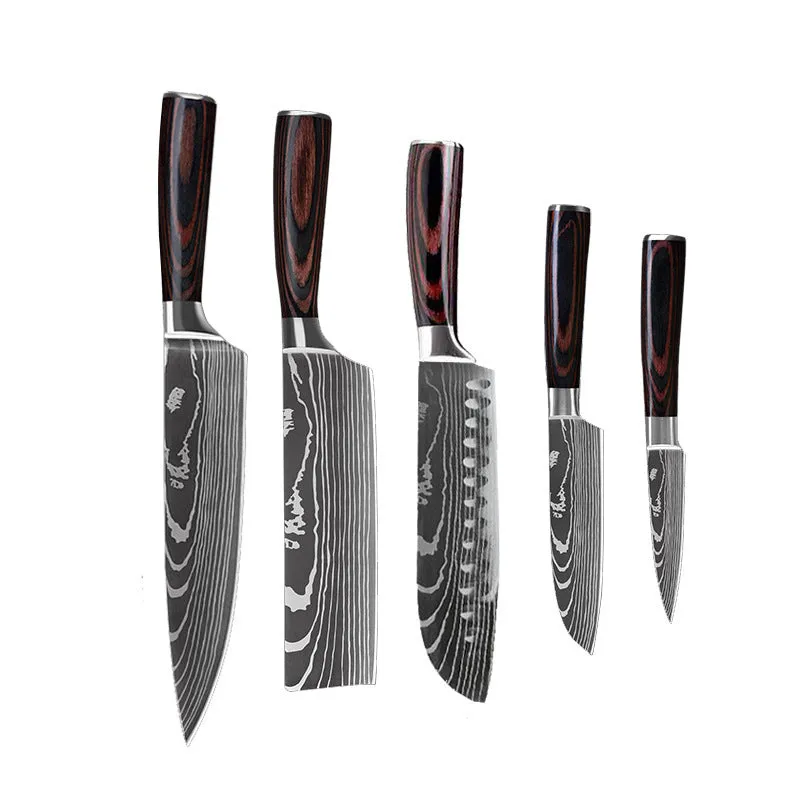 Stainless Steel Chef's Knife Set – 6/8/10 Pieces