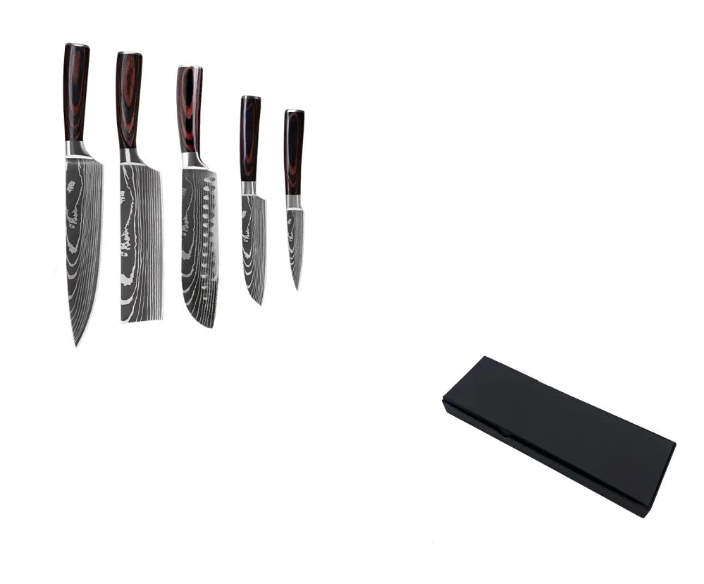 Stainless Steel Chef's Knife Set – 6/8/10 Pieces