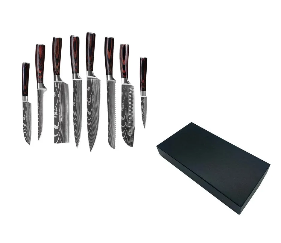 Stainless Steel Chef's Knife Set – 6/8/10 Pieces