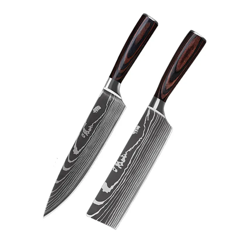 Stainless Steel Chef's Knife Set – 6/8/10 Pieces
