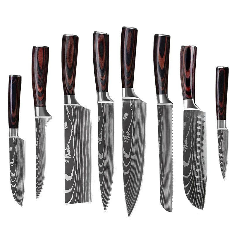 Stainless Steel Chef's Knife Set – 6/8/10 Pieces