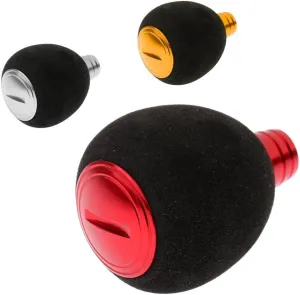 Stainless Steel Fishing Reel Handle Knob Grip Lightweight and Anti-Corrosion with 2 Ball Bearings for Fishing Baitcasting