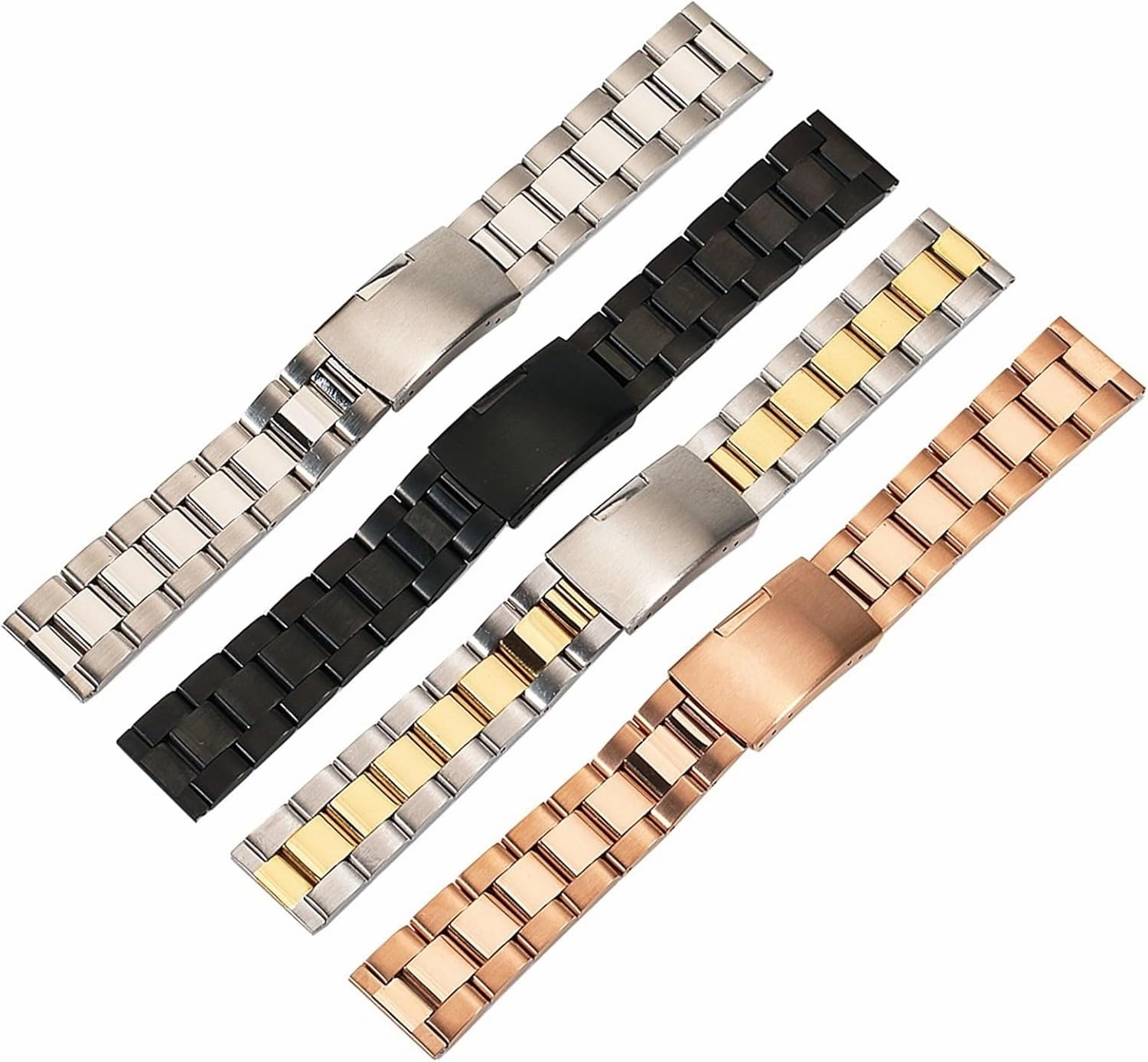 Stainless Steel 18mm 20mm 22mm 24mm 26mm 28mm 30mm Watch Band Solid Classic General Metal Strap Watchband Belt