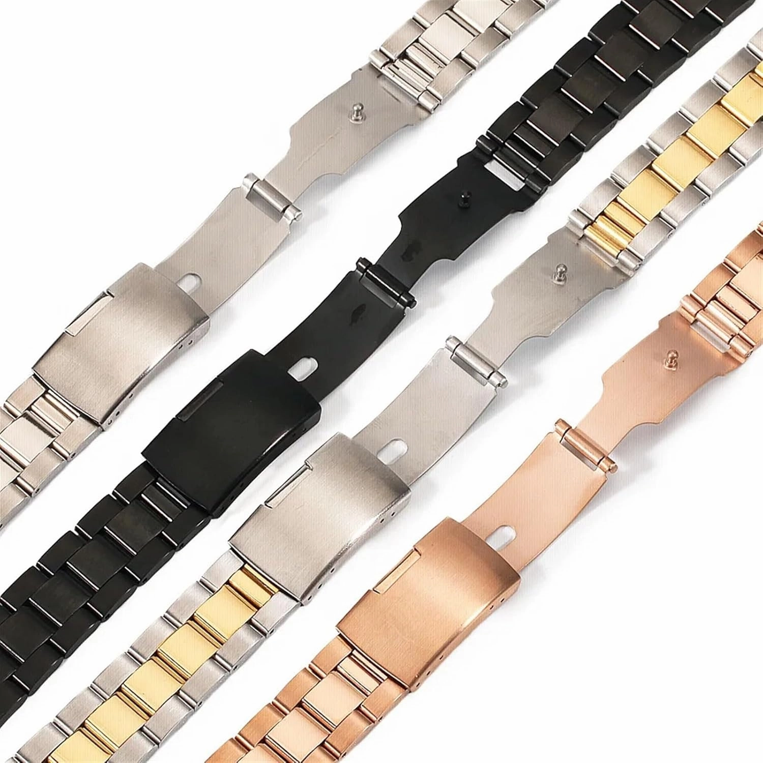 Stainless Steel 18mm 20mm 22mm 24mm 26mm 28mm 30mm Watch Band Solid Metal Strap Watchband Belt