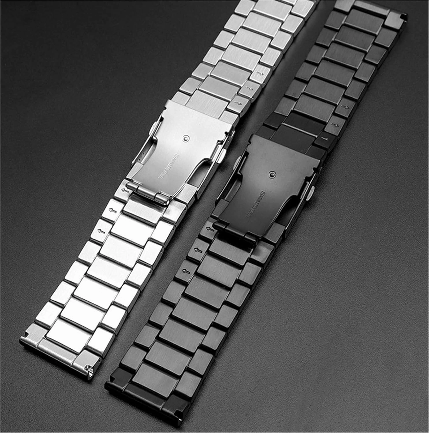 Stainless Steel Metal Watch Band 22mm Universal Replacement Wristband