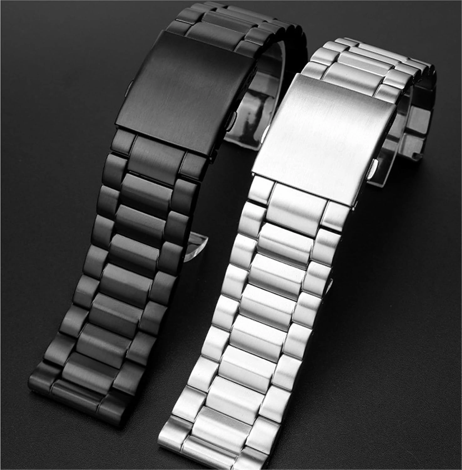 Stainless Steel Metal Watch Band 22mm Universal Replacement Wristband