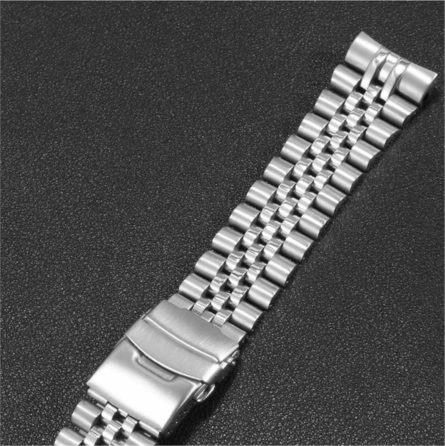 Stainless Steel Solid Metal Strap 18mm Unisex Replacement Wristband