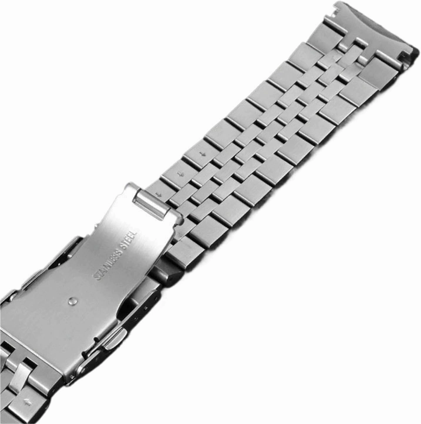 Stainless Steel Solid Metal Strap 18mm Unisex Replacement Wristband