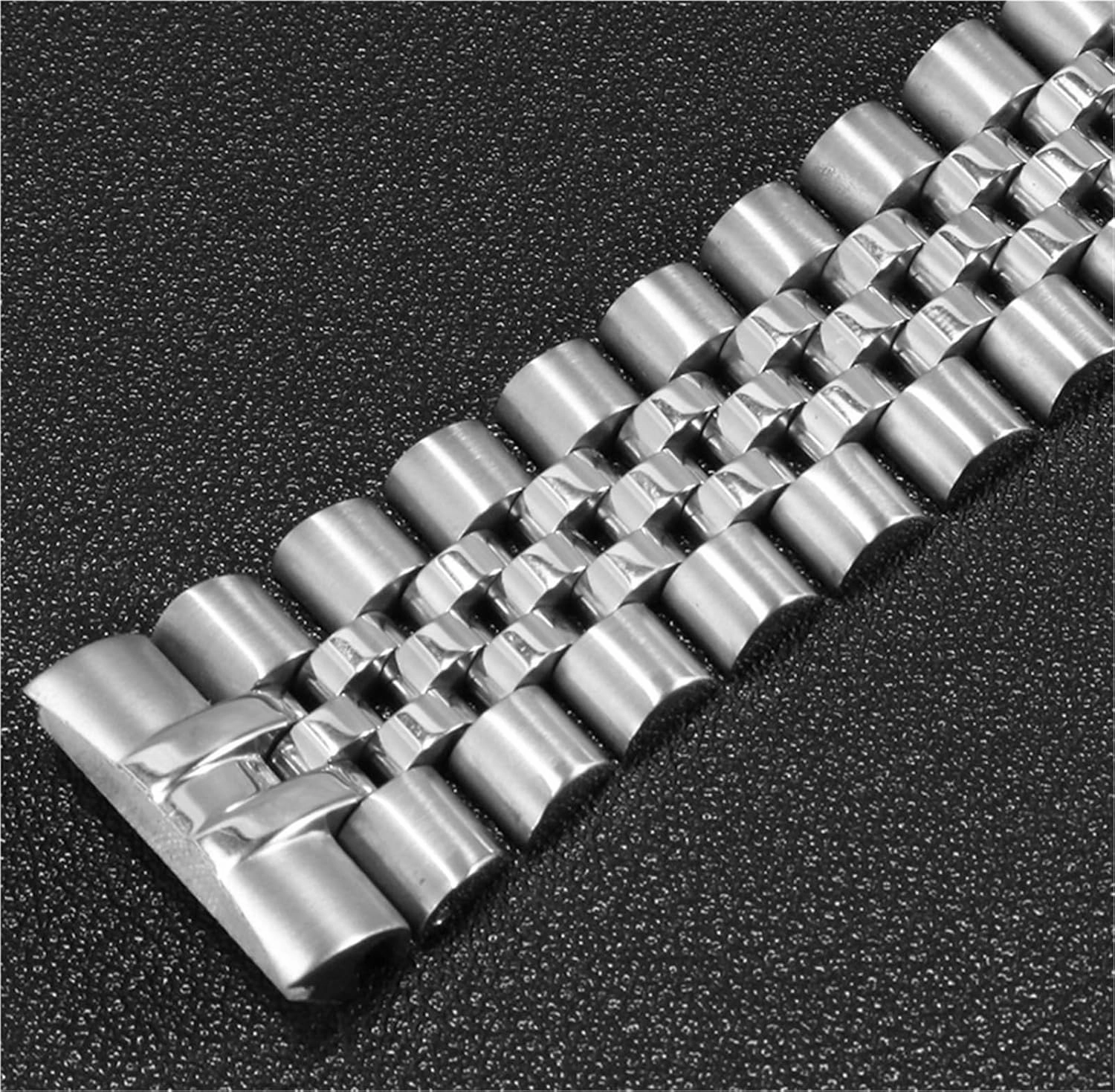 Stainless Steel Solid Metal Strap 18mm Unisex Replacement Wristband