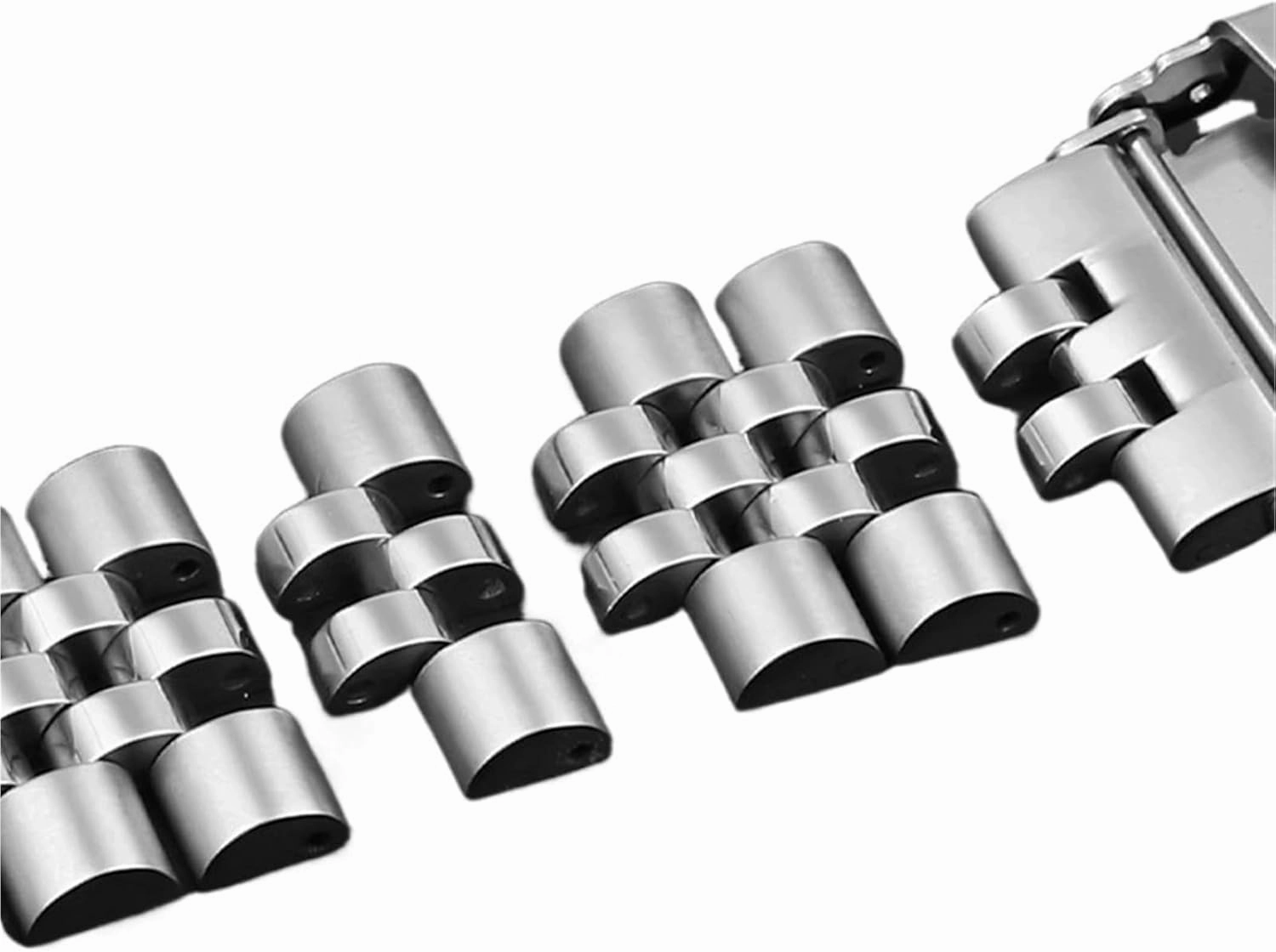 Stainless Steel Solid Metal Strap 18mm Unisex Replacement Wristband