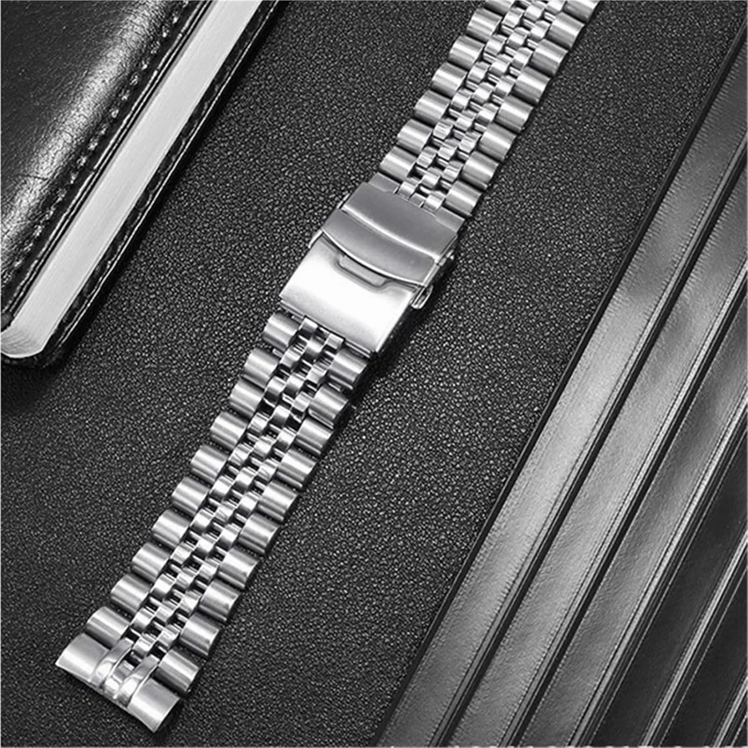 Stainless Steel Solid Metal Strap 18mm Unisex Replacement Wristband