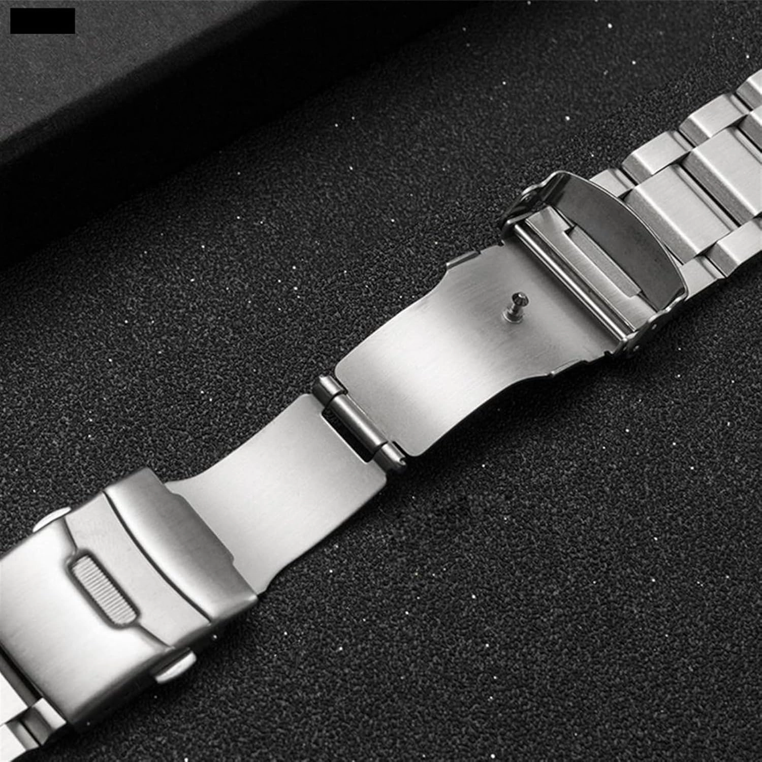 Stainless Steel Strap 20mm 22mm Universal Metal Folding Buckle Strap Unisex Quick Change Bracelet
