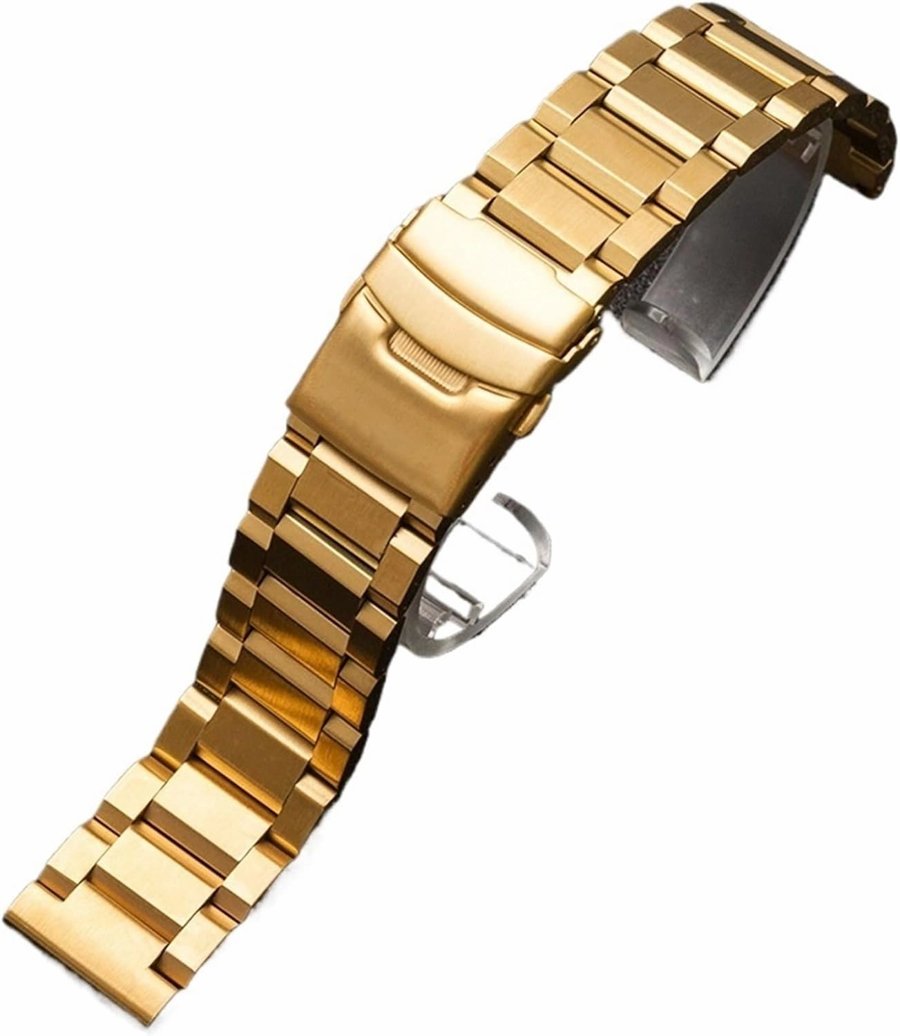 Stainless Steel Strap 20mm 22mm Universal Metal Folding Buckle Strap Unisex Quick Change Bracelet