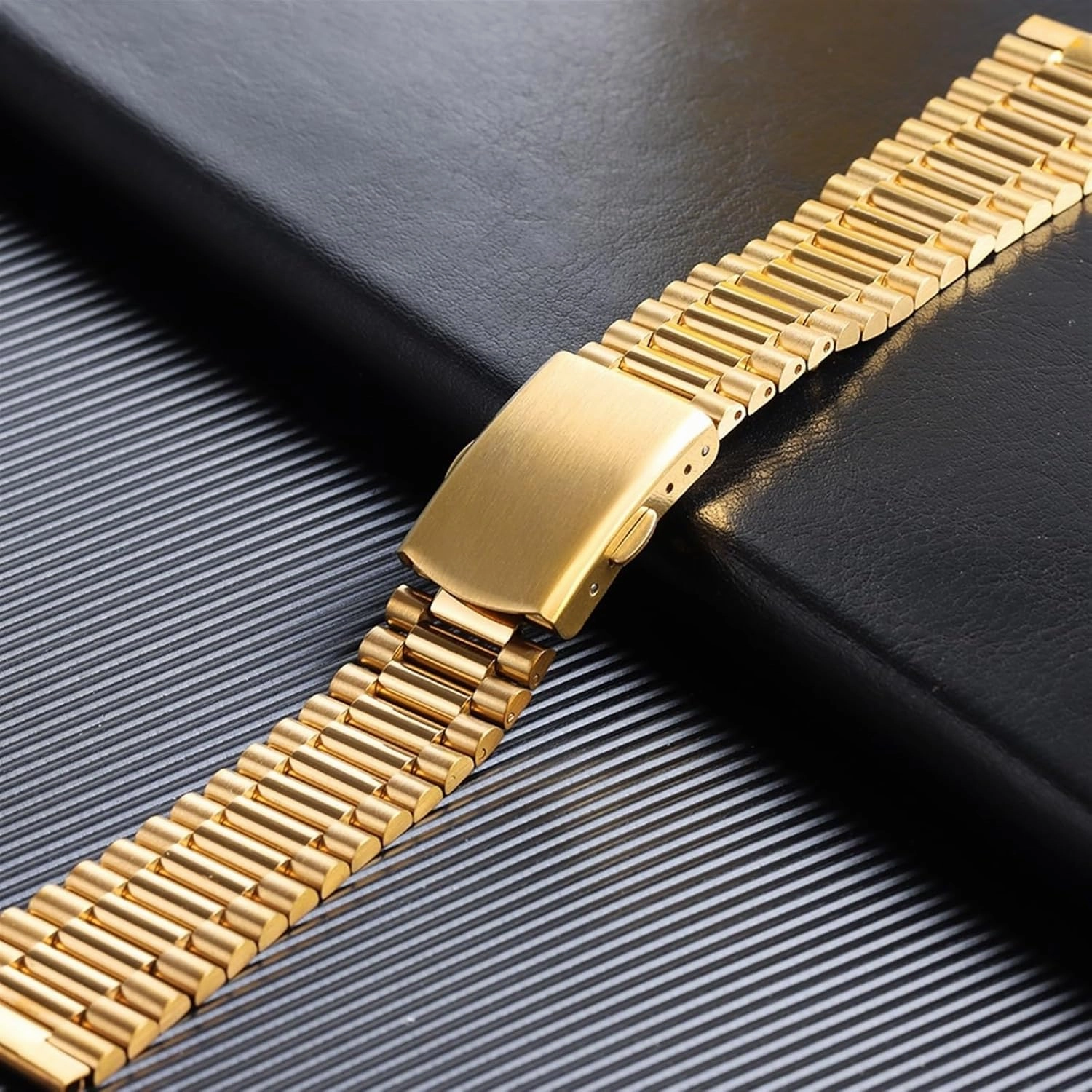 Stainless Steel Watch Band 10mm 12mm 14mm 16mm Universal Metal Watch Band for Smart Watch Quartz Watch Men Women Silver Gold Bracelet